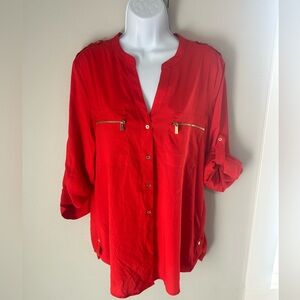 Calvin Klein Red Blouse